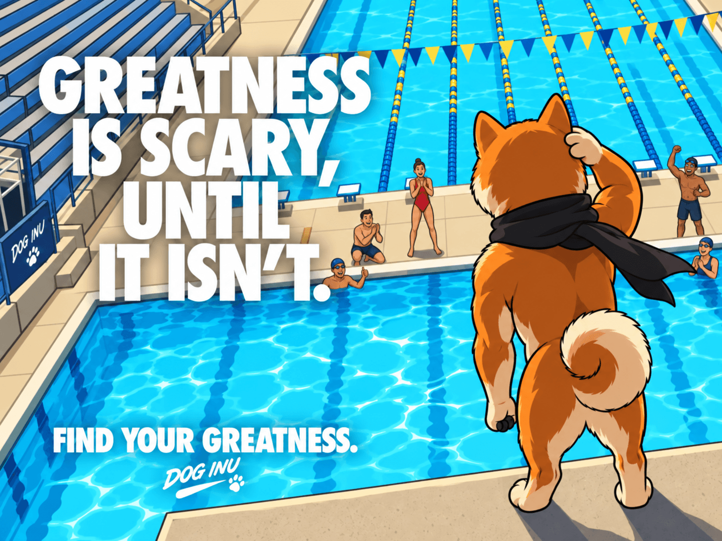 Dog INU on the high dive: greatness is scary, until it isn't